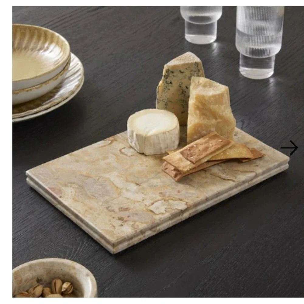 Albi Marble Serving Board Rectangle Heavy Kitchen Dining Food Platter Tray
